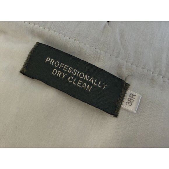 Berle Mens Corduroy Pants 38R Brown Pleated Front Duca Visconti Made In Italy - Picture 8 of 8